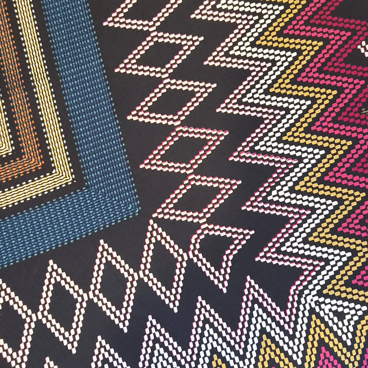 Stitched pattern jersey knit