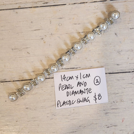 2. Pearl and diamante swag