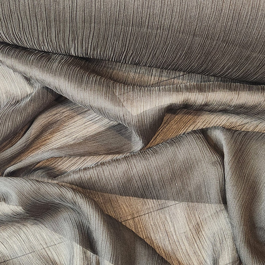 Black crinkle polyester chiffon