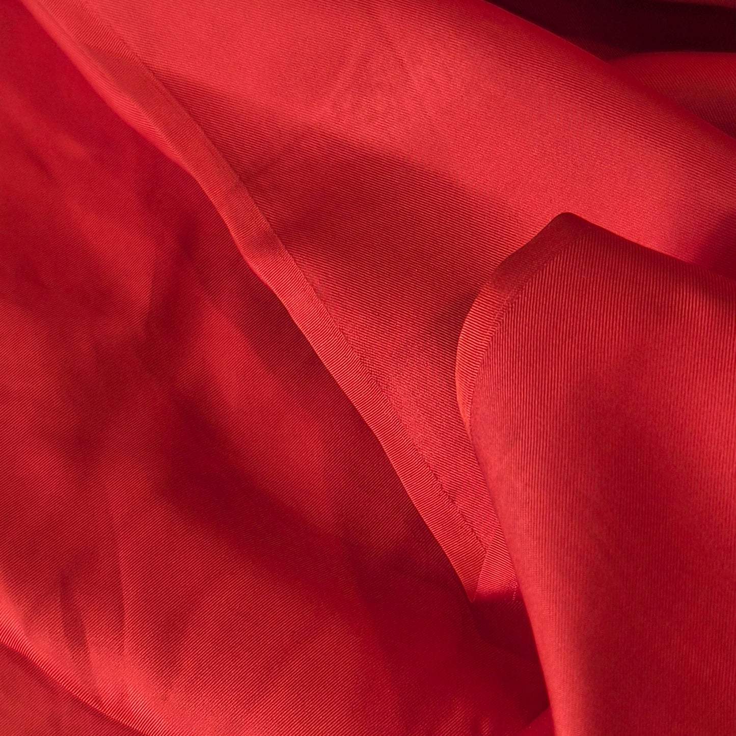 Rich red silk faille