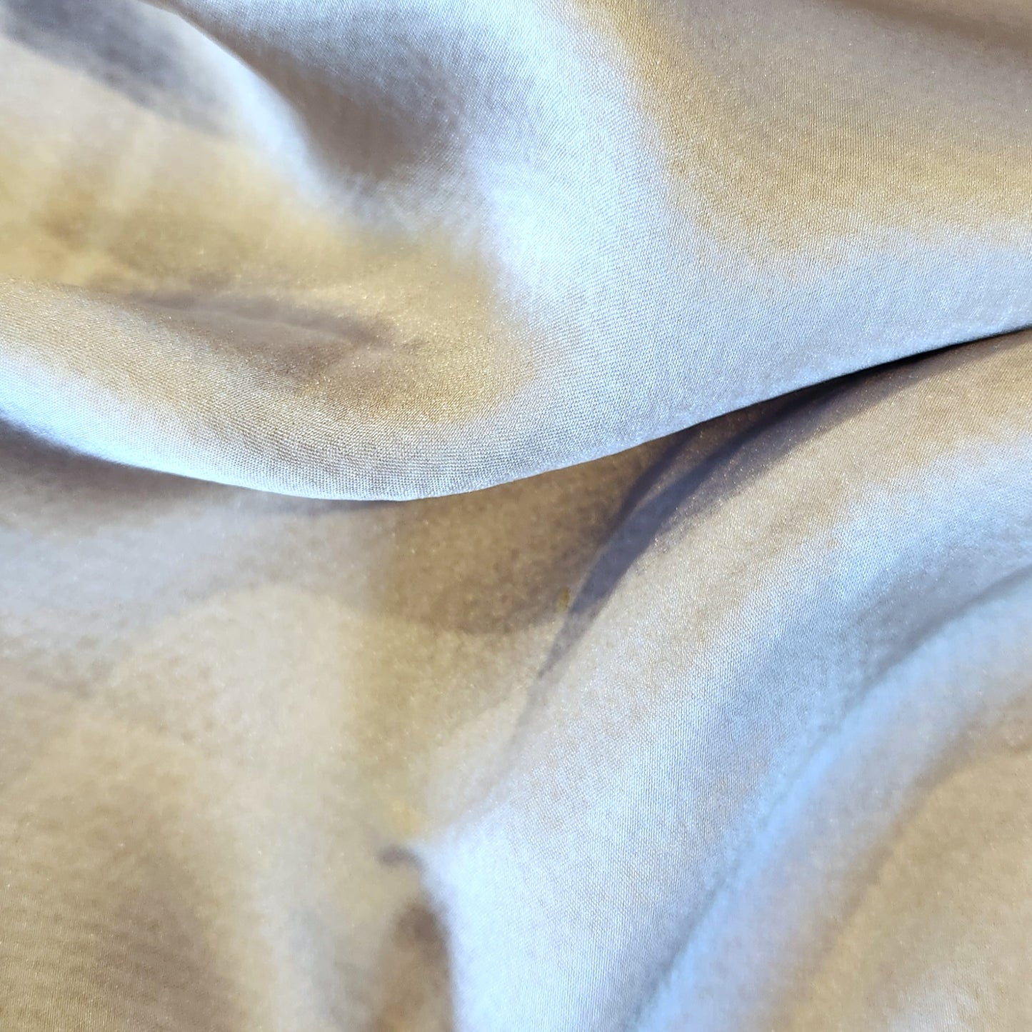 Silver textured stretch viscose satin