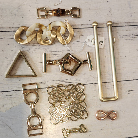 18. Collection of metal embellishments