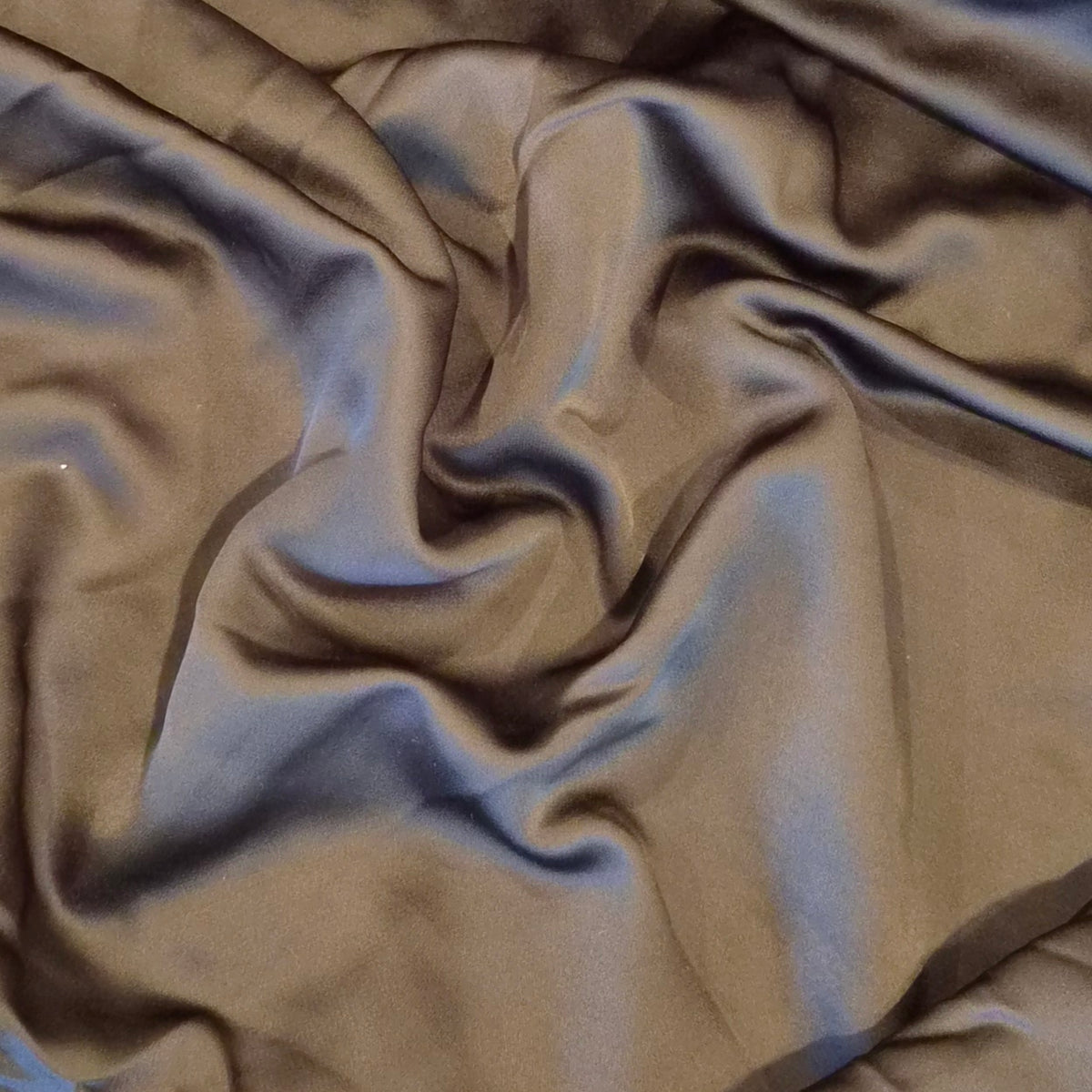 Black satin faille