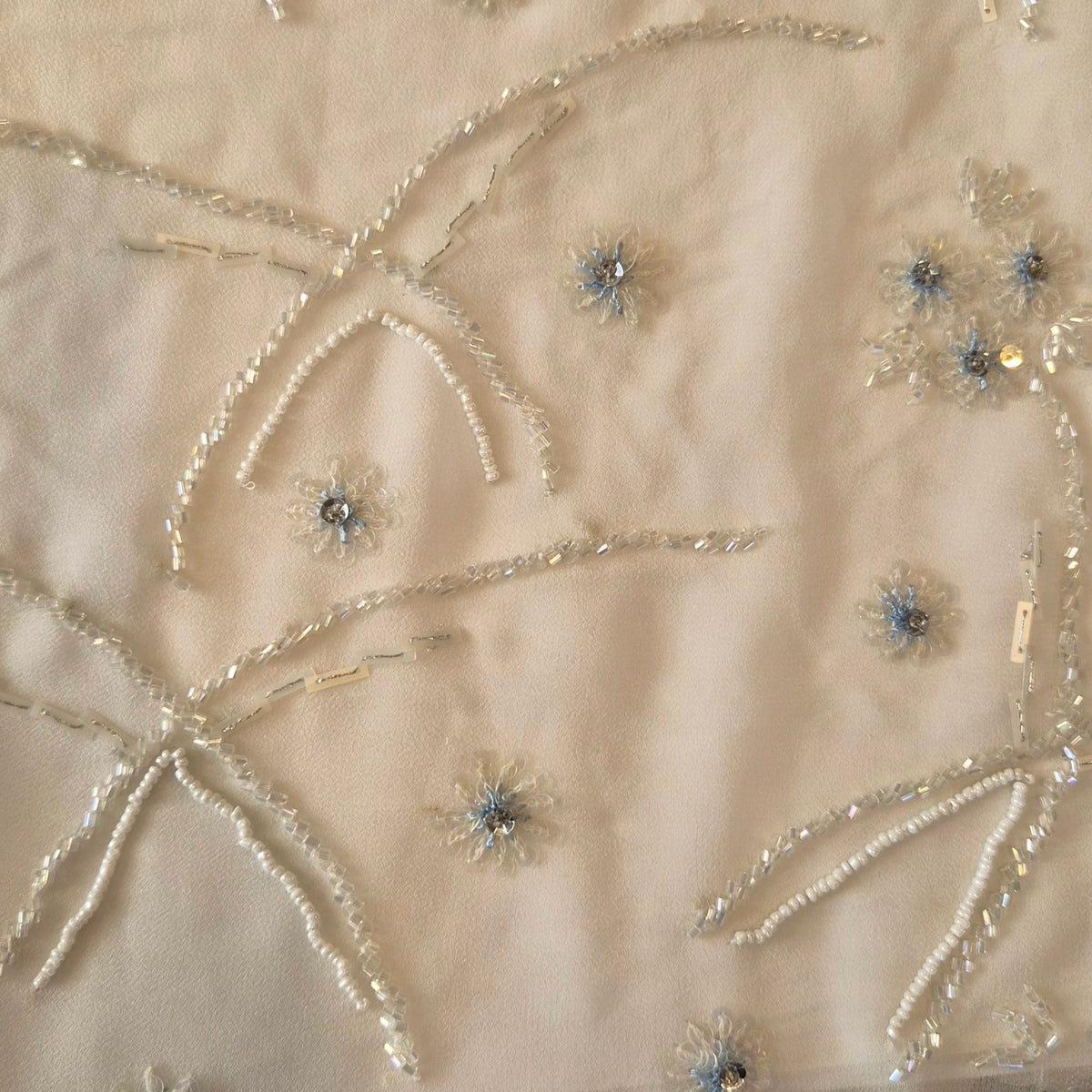 Enchanted sequin beaded silk