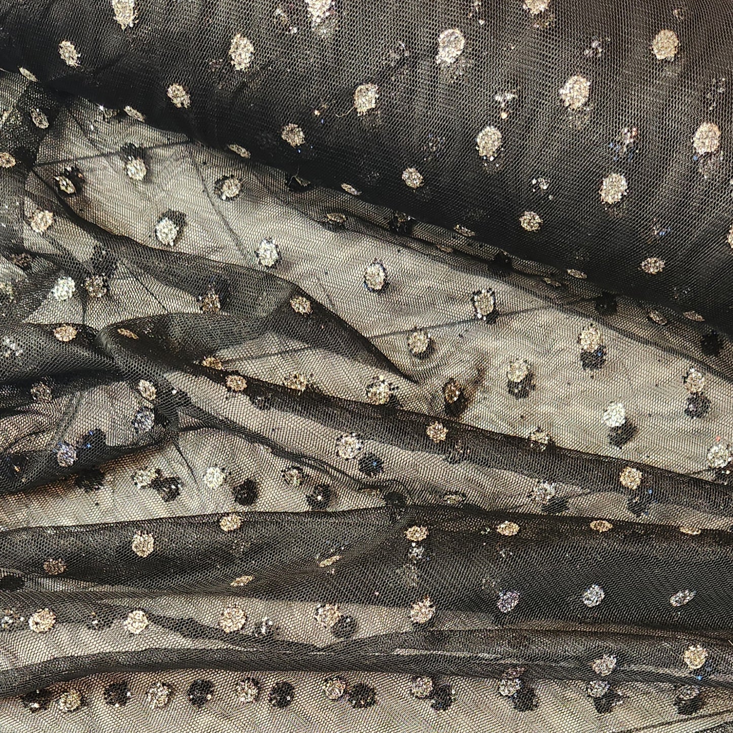 Glitter spot tulle