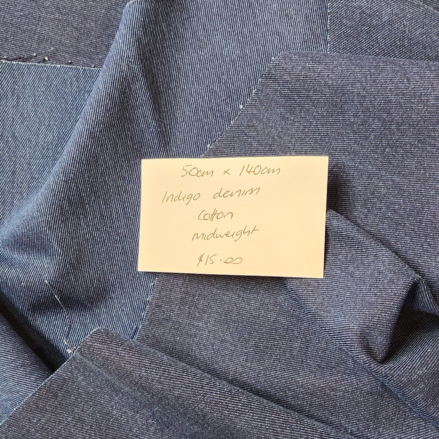 50cm Indigo denim cotton