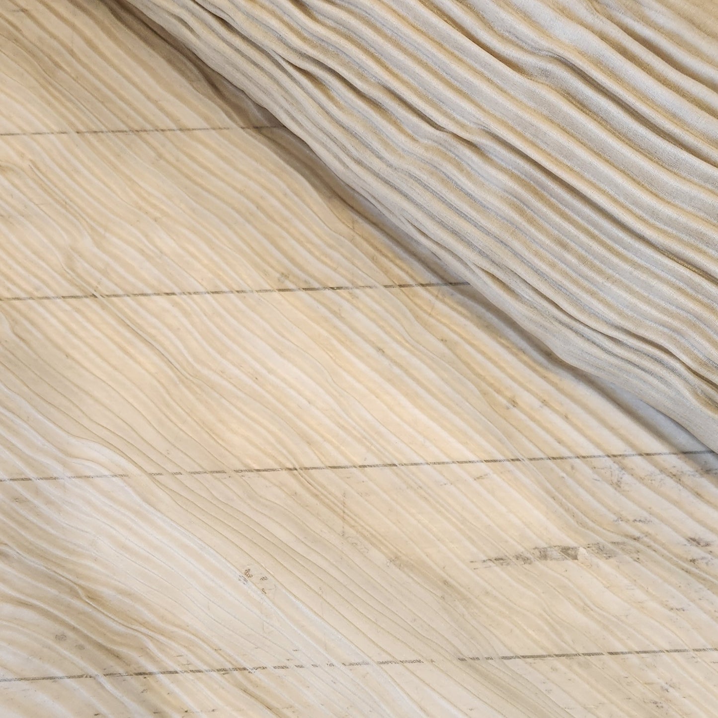 Smokey pine fluted organza