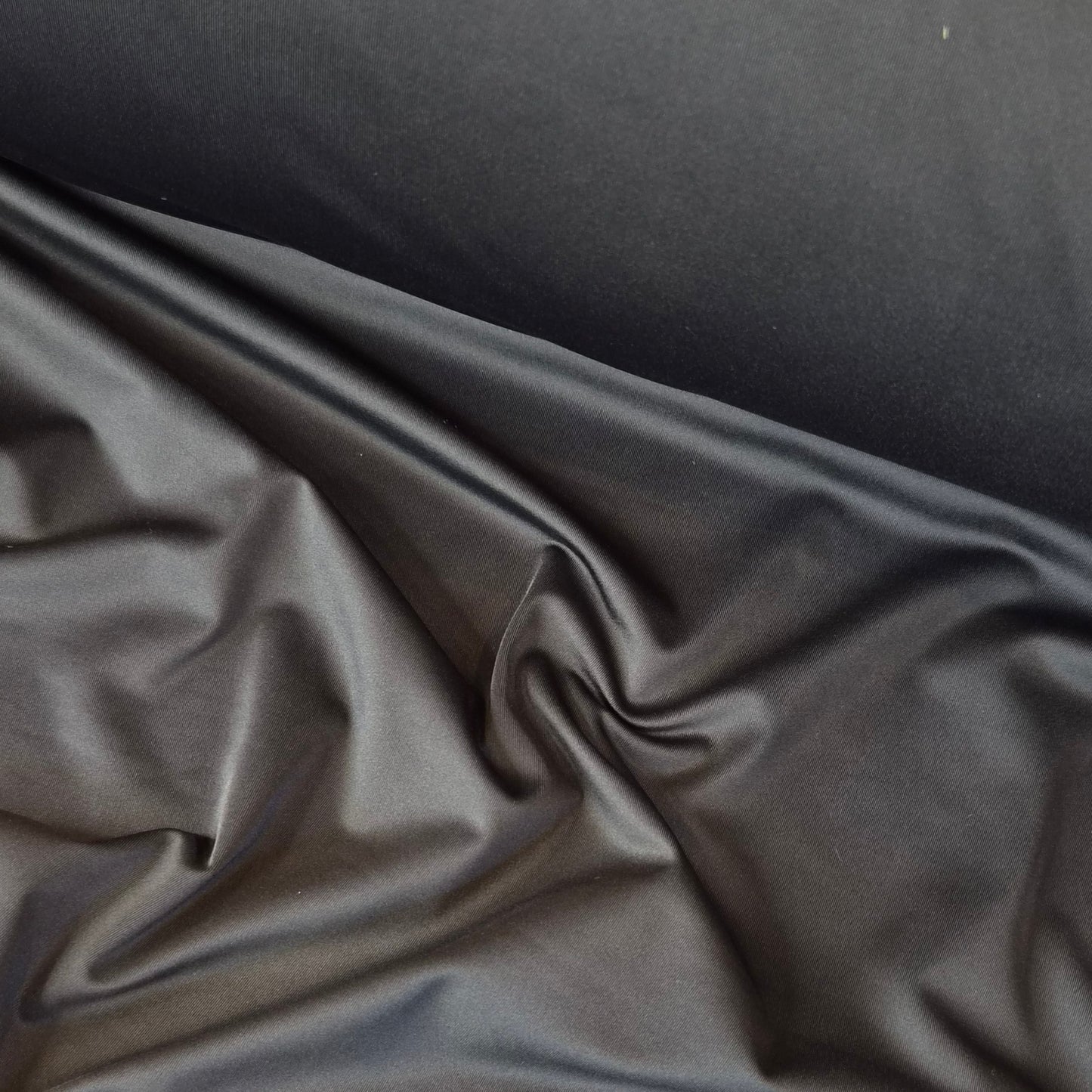 Ink black stretch jersey lining