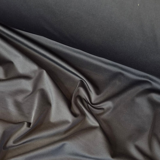 Ink black stretch jersey lining