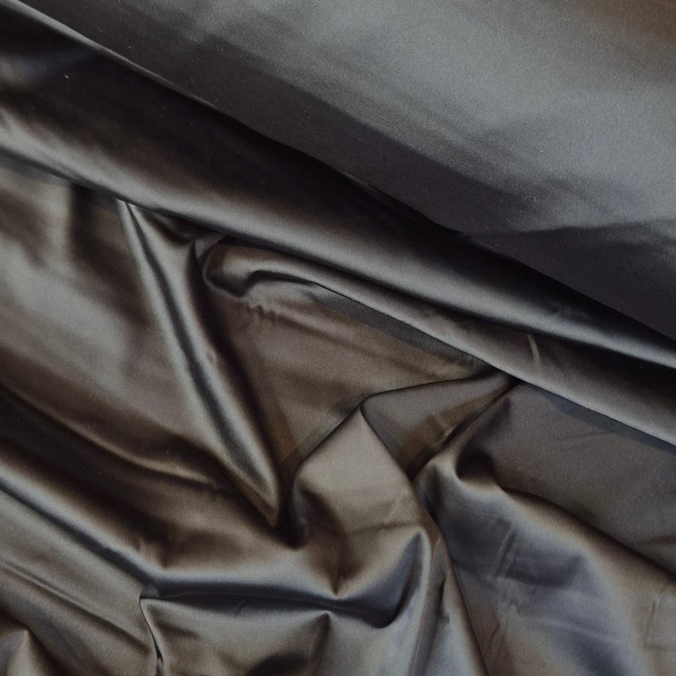 Alma Black stretch satin