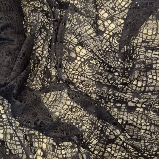 2.3m Black web lace