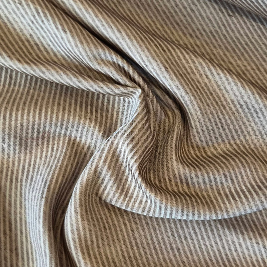 Nut brown stripe brocade