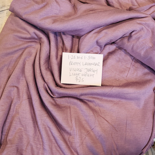1.25m Pretty lavender viscose jersey