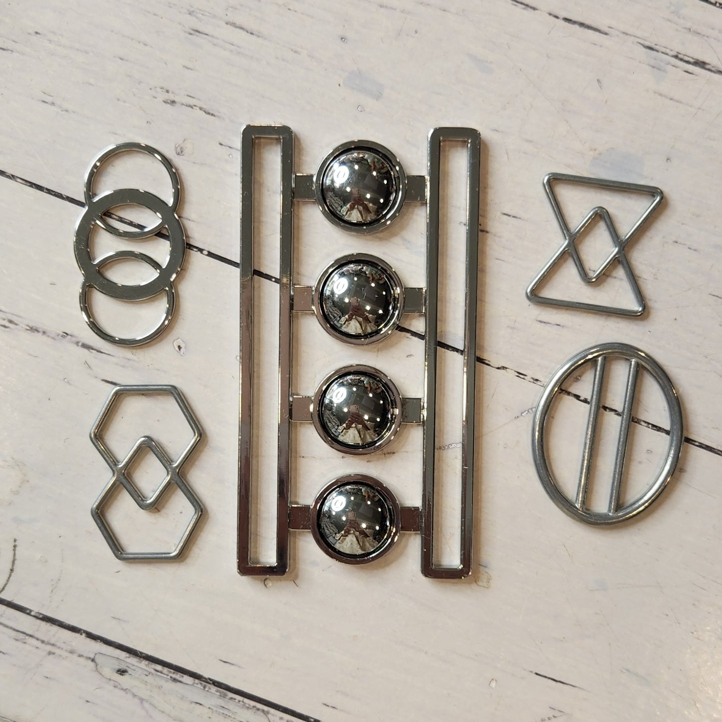 8. Collection of metal embellishments