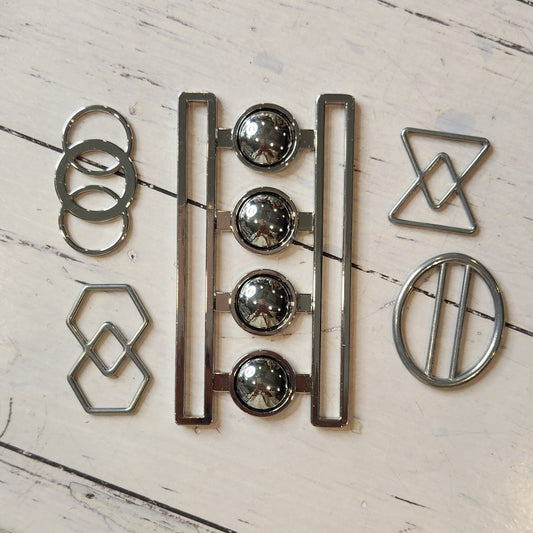 8. Collection of metal embellishments