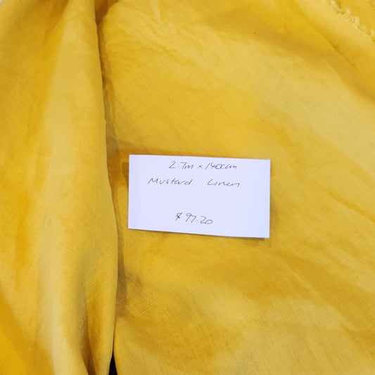 2.7m Mustard linen
