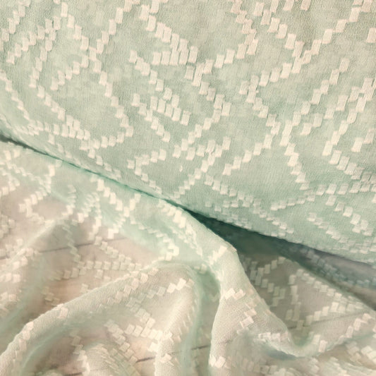 Minty silk georgette