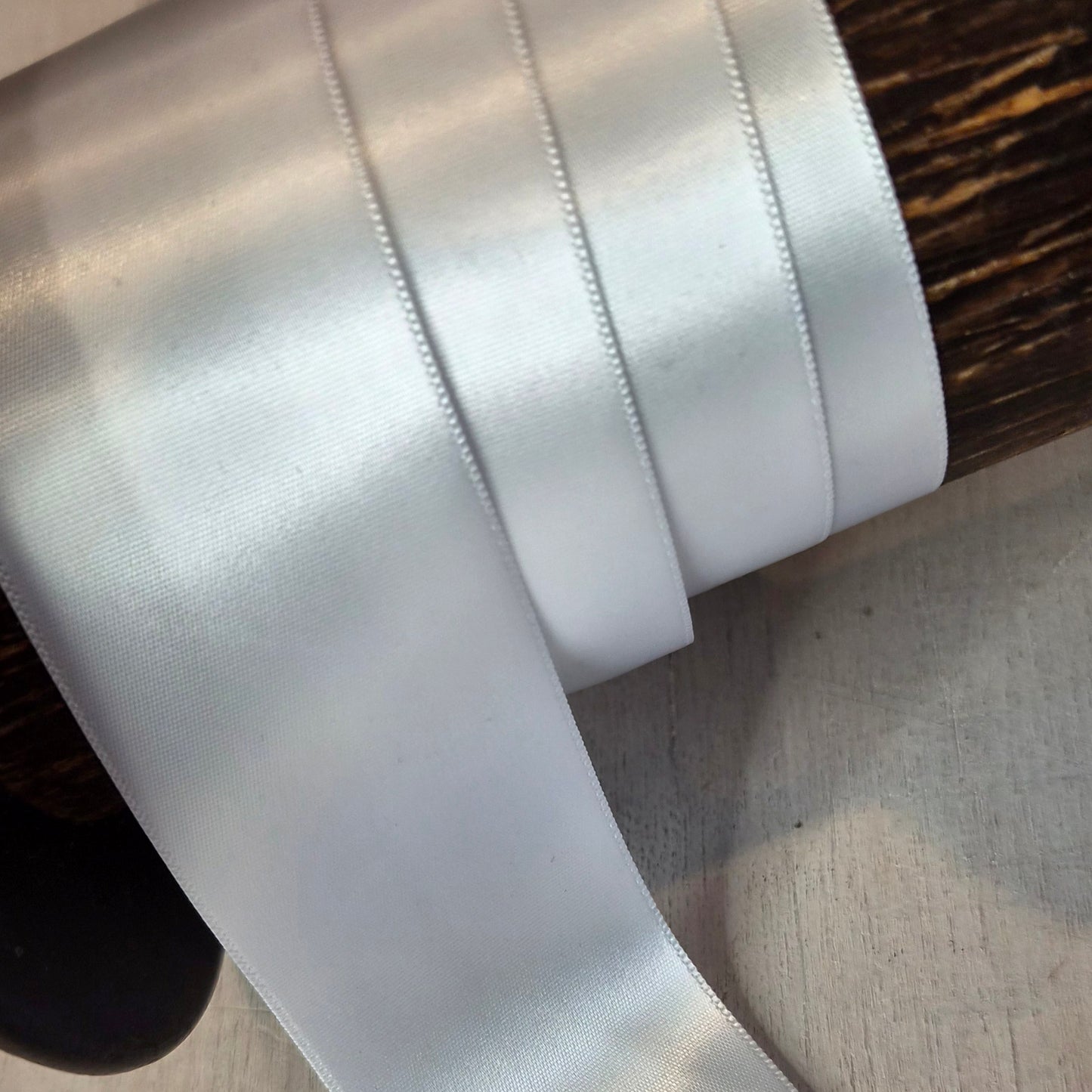 White satin ribbon