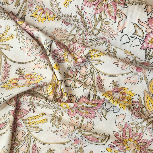 Amyra block print cotton voile