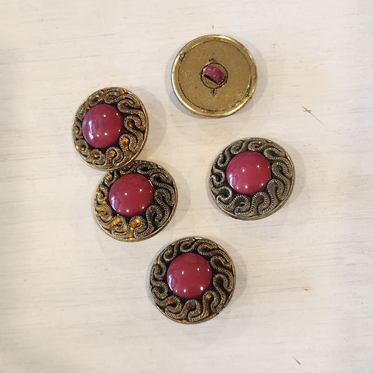 Ruby antique button