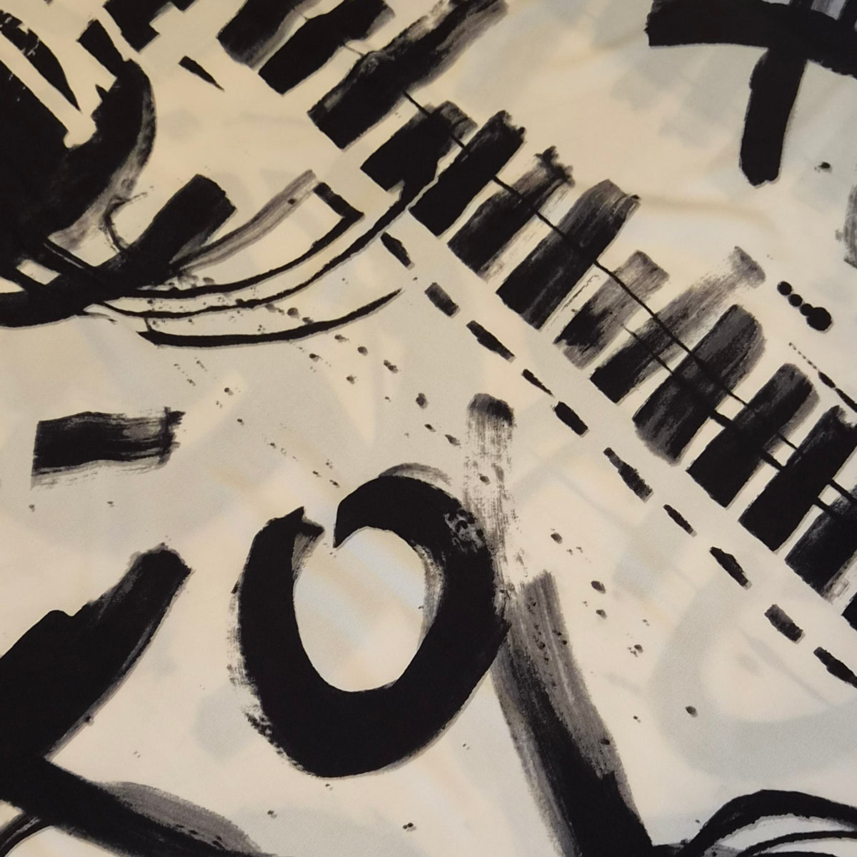 Graffiti jersey knit