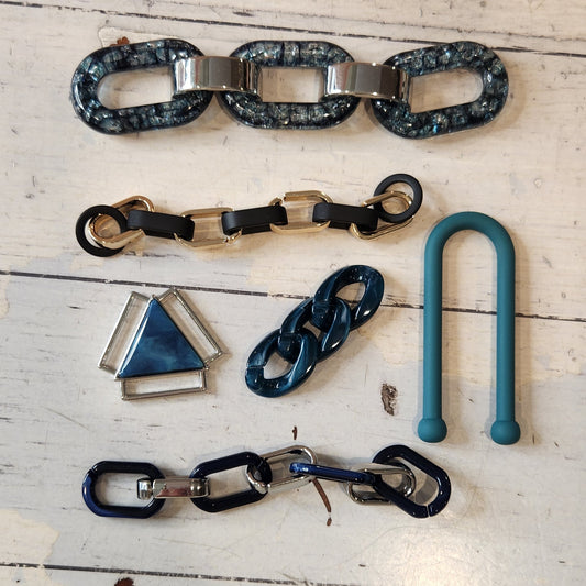 Collection of metal and plastic embellishments