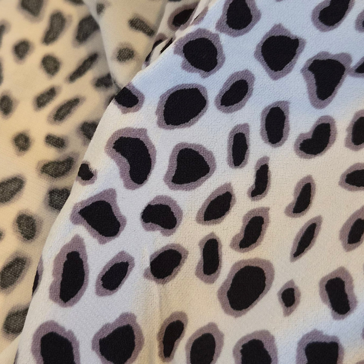 Snow leopard jersey knit