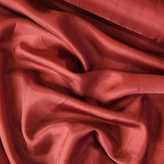 Ruby red acetate dress lining