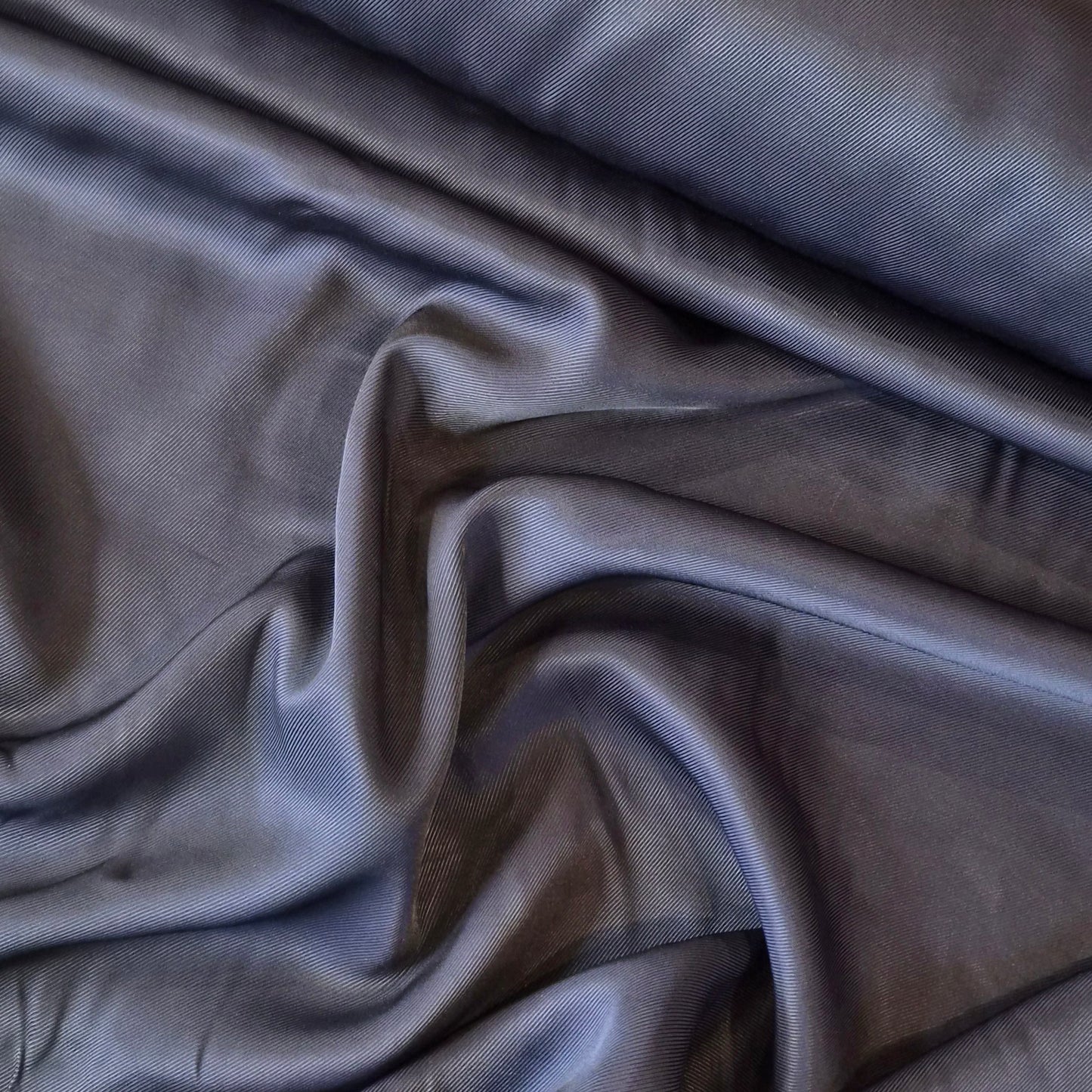 Dark Navy twill satin suiting