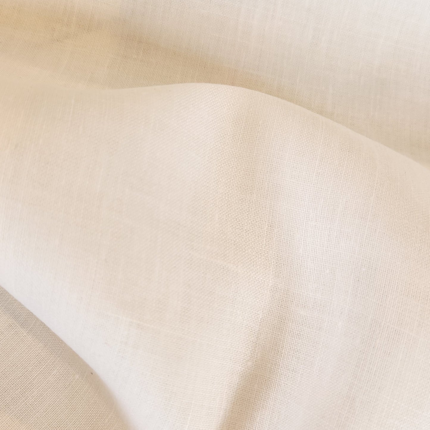 Fresh snow white lightweight linen