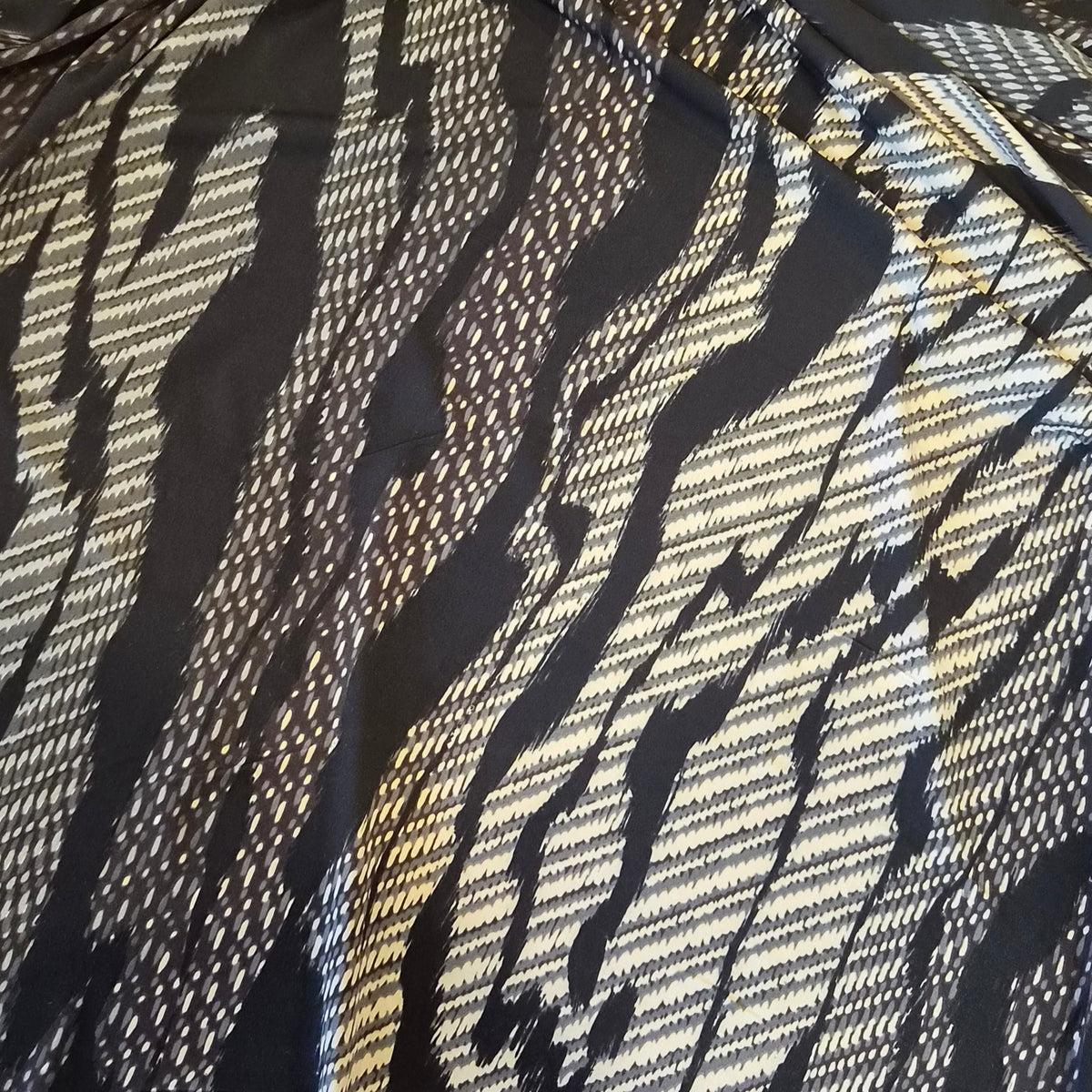 Squiggly bark jersey knit