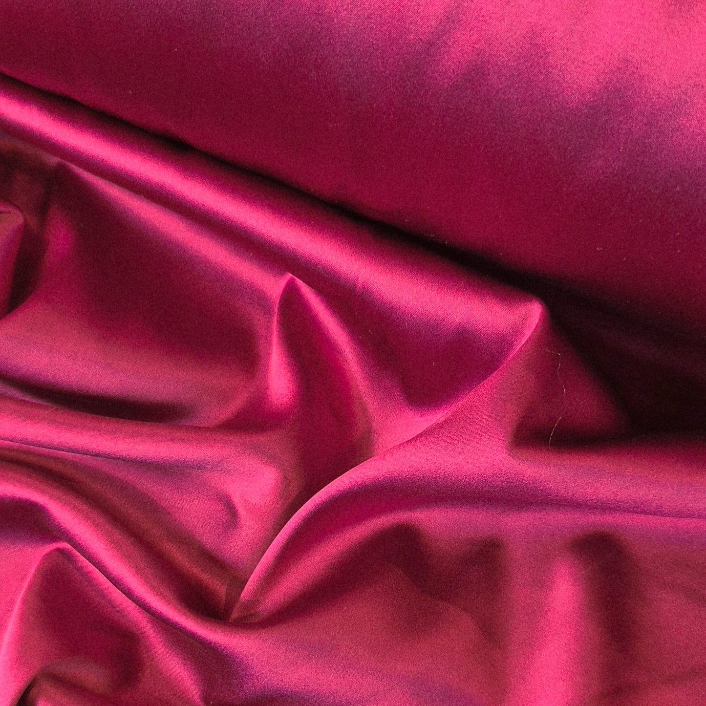 Fuchsia stretch silk satin