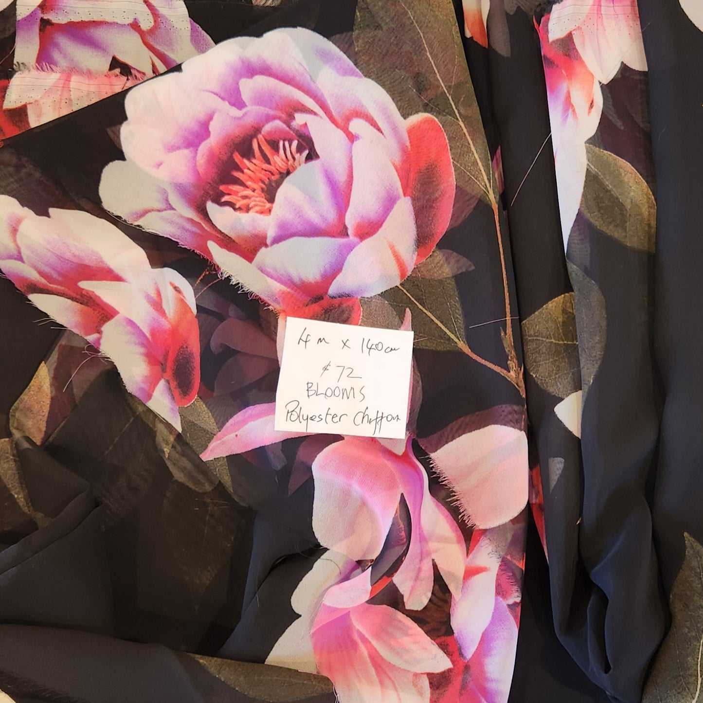 4m Blooms chiffon