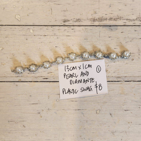 1. Pearl and diamante swag