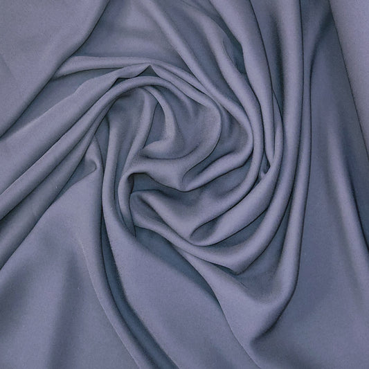 Navy triple crepe georgette