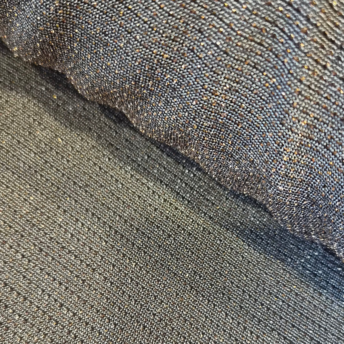Bronze thread lurex jersey