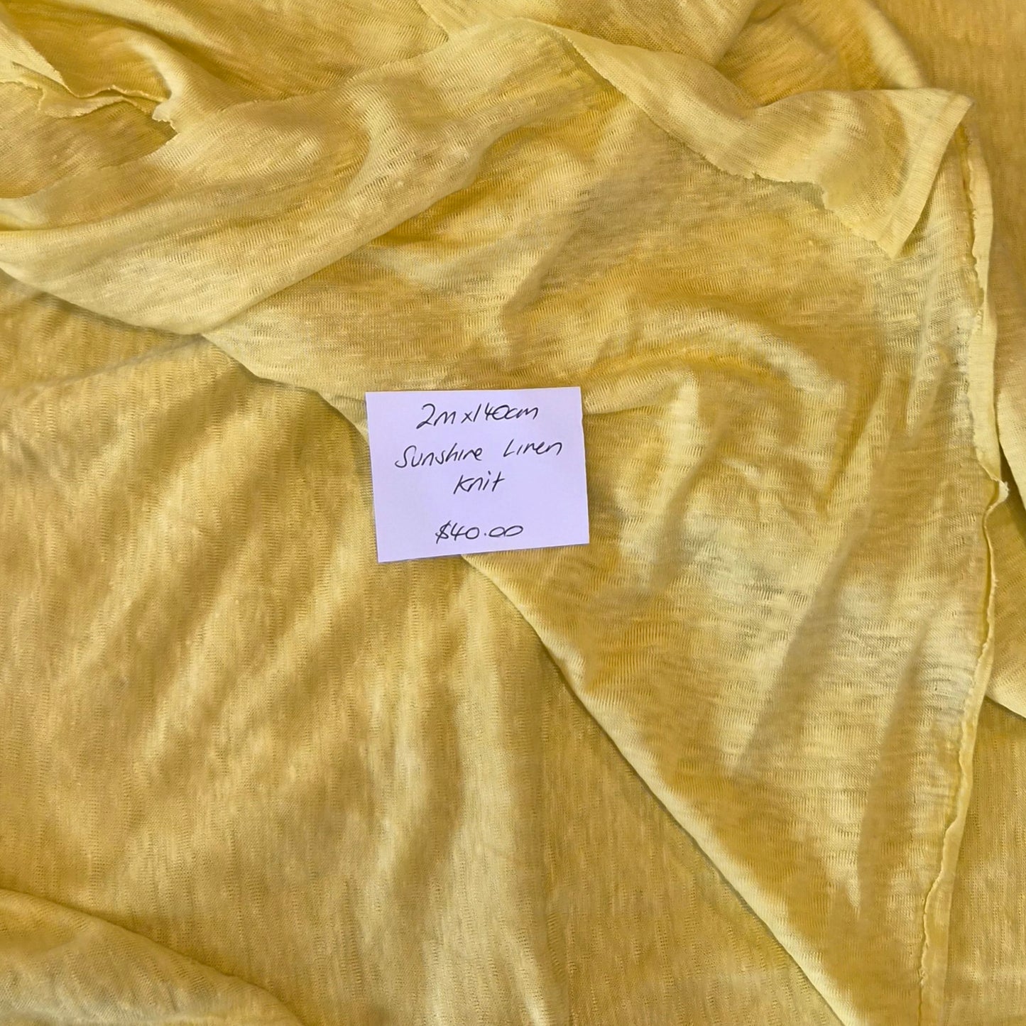 2m Sunshine linen knit