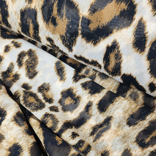 Wild Leopard print georgette