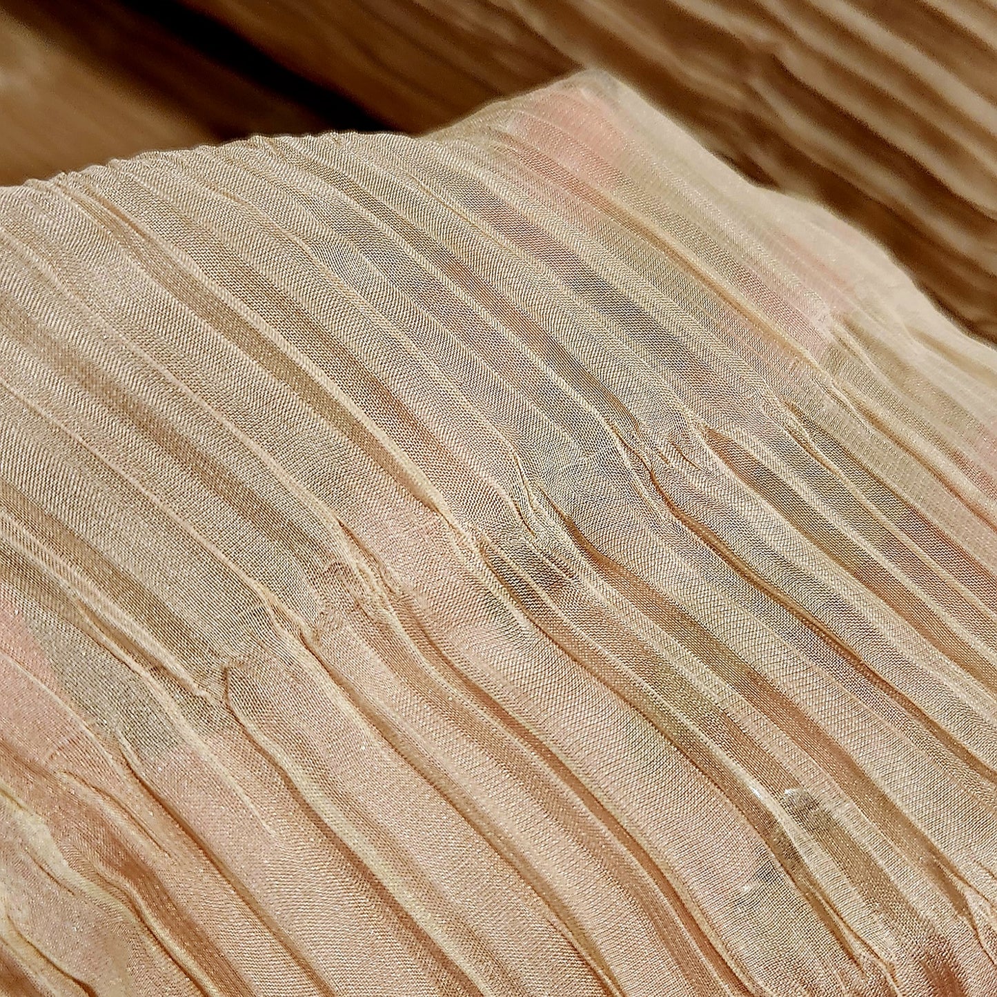 Biscuit Perma Pleat Georgette