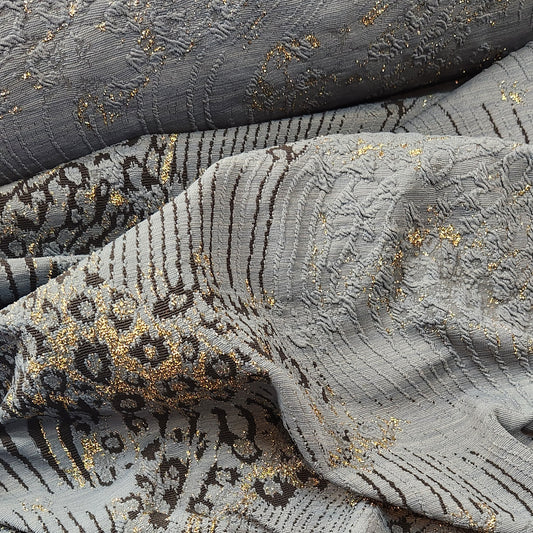 Gold leopard knit