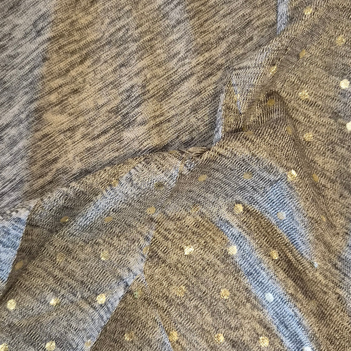 Gold spots lurex jersey knit