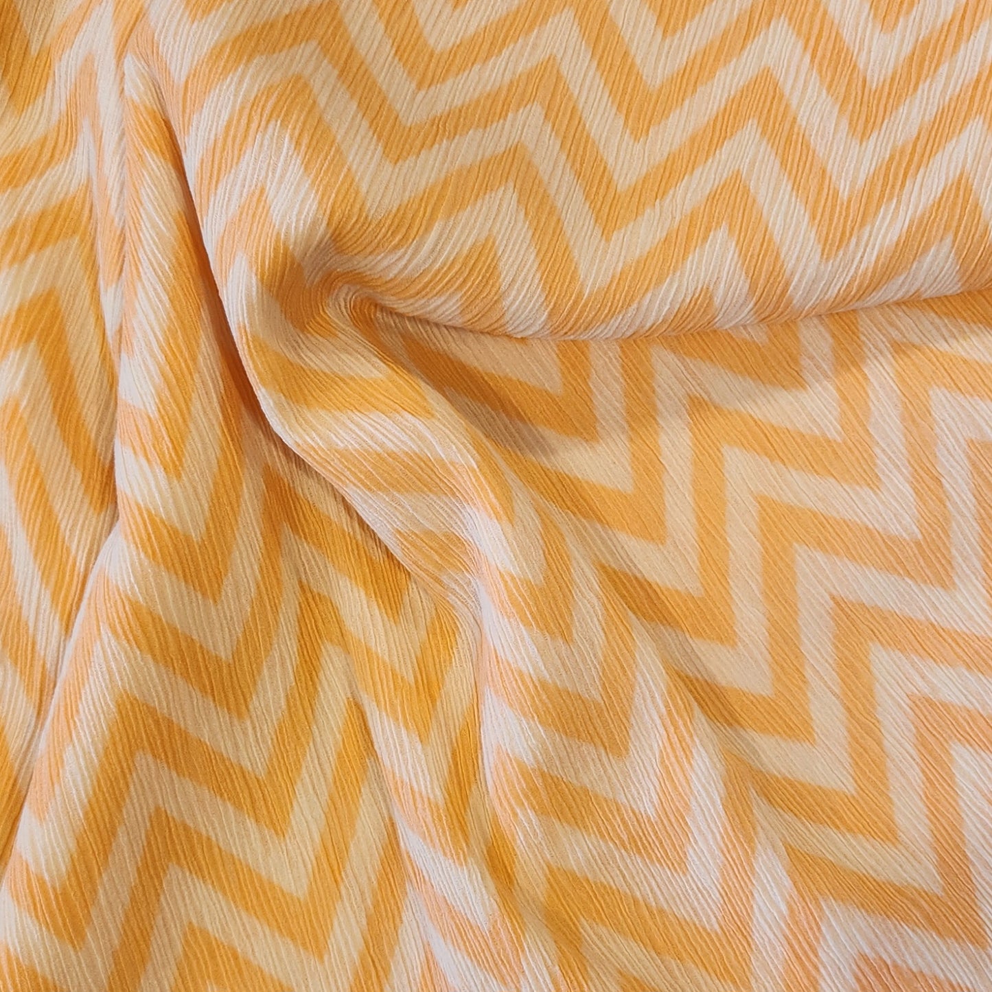 1.8m Apricot Chevron cheesecloth