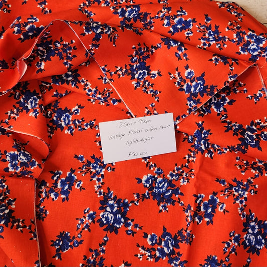 2.5m Floral cotton lawn