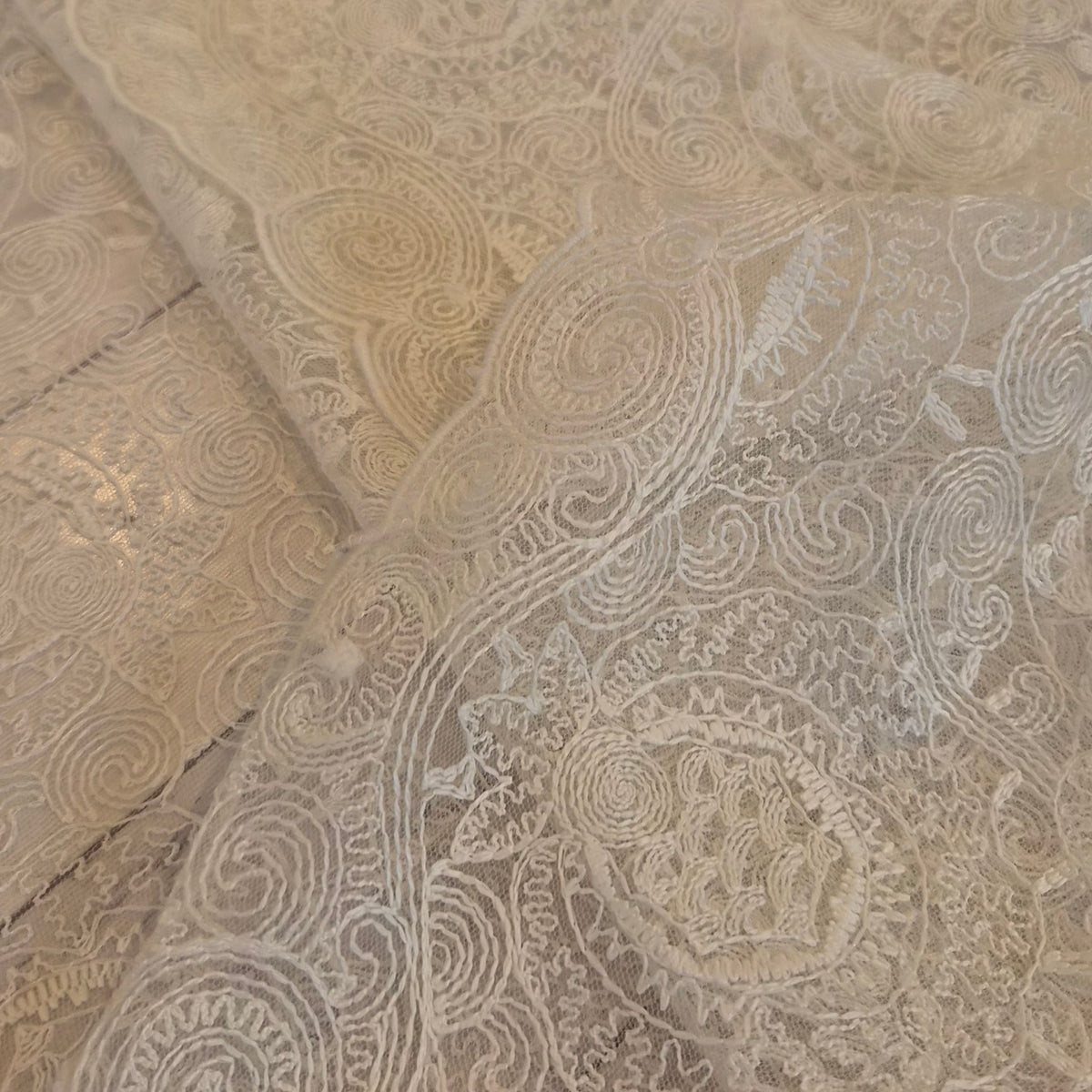 Spider spun web lace