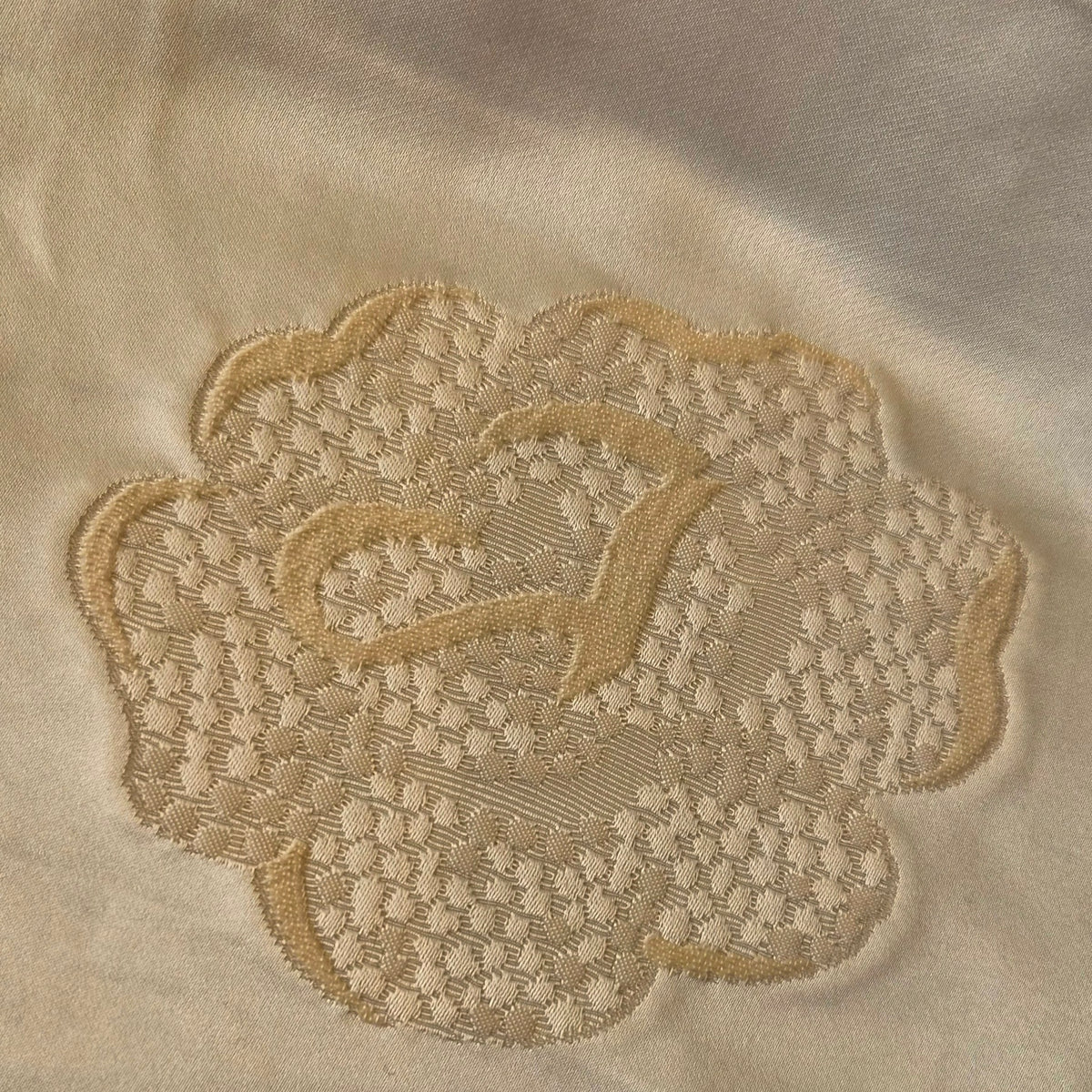 Flora embroidered duchess satin