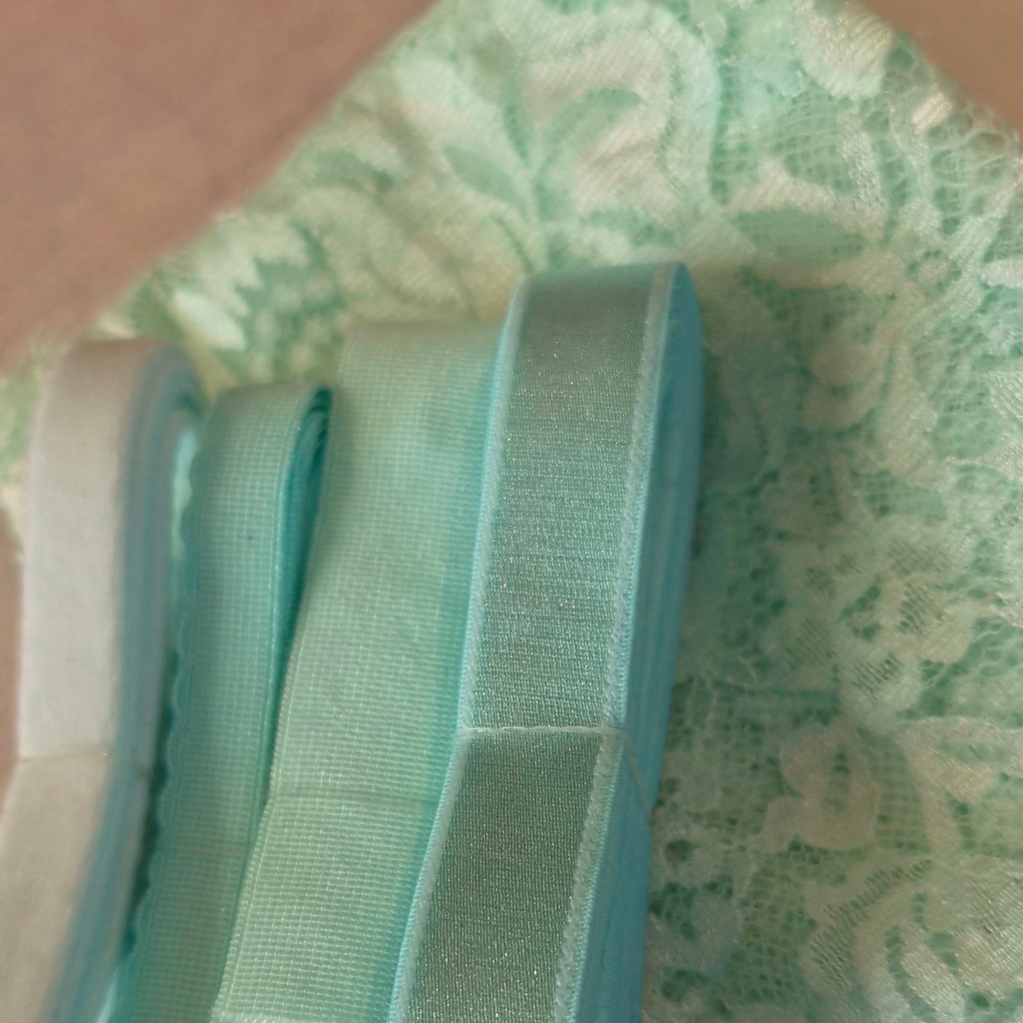 Mint slice Wired Bra Kit Large