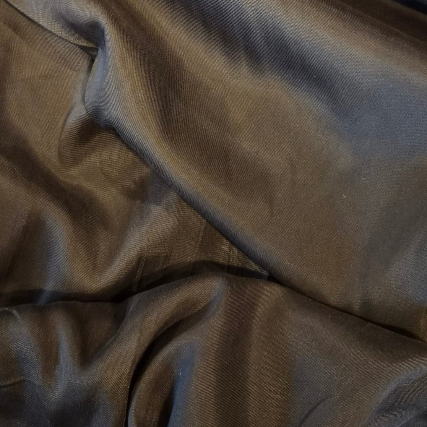 Black de lustred satin