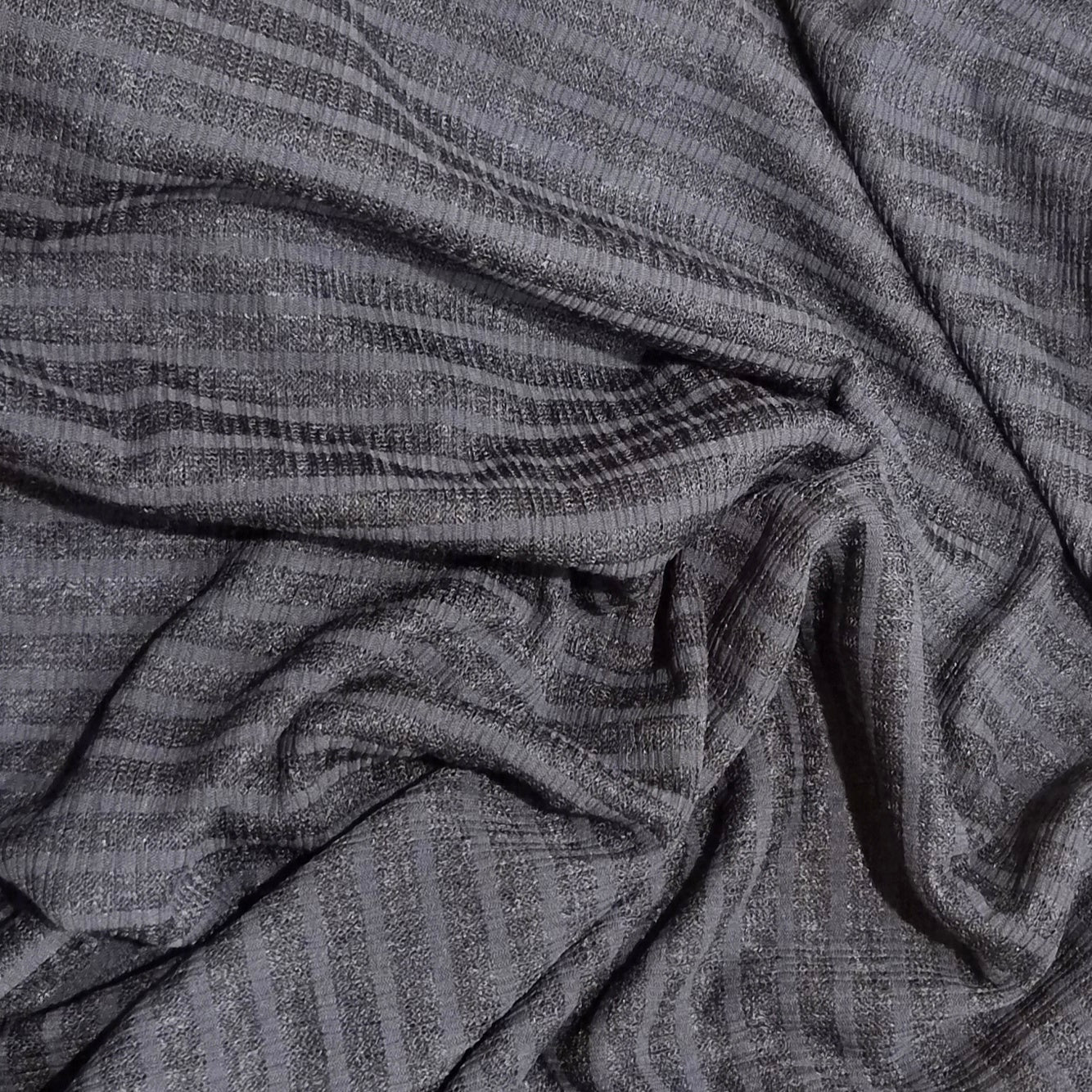 4.10m Midnight blue sheer lines jersey