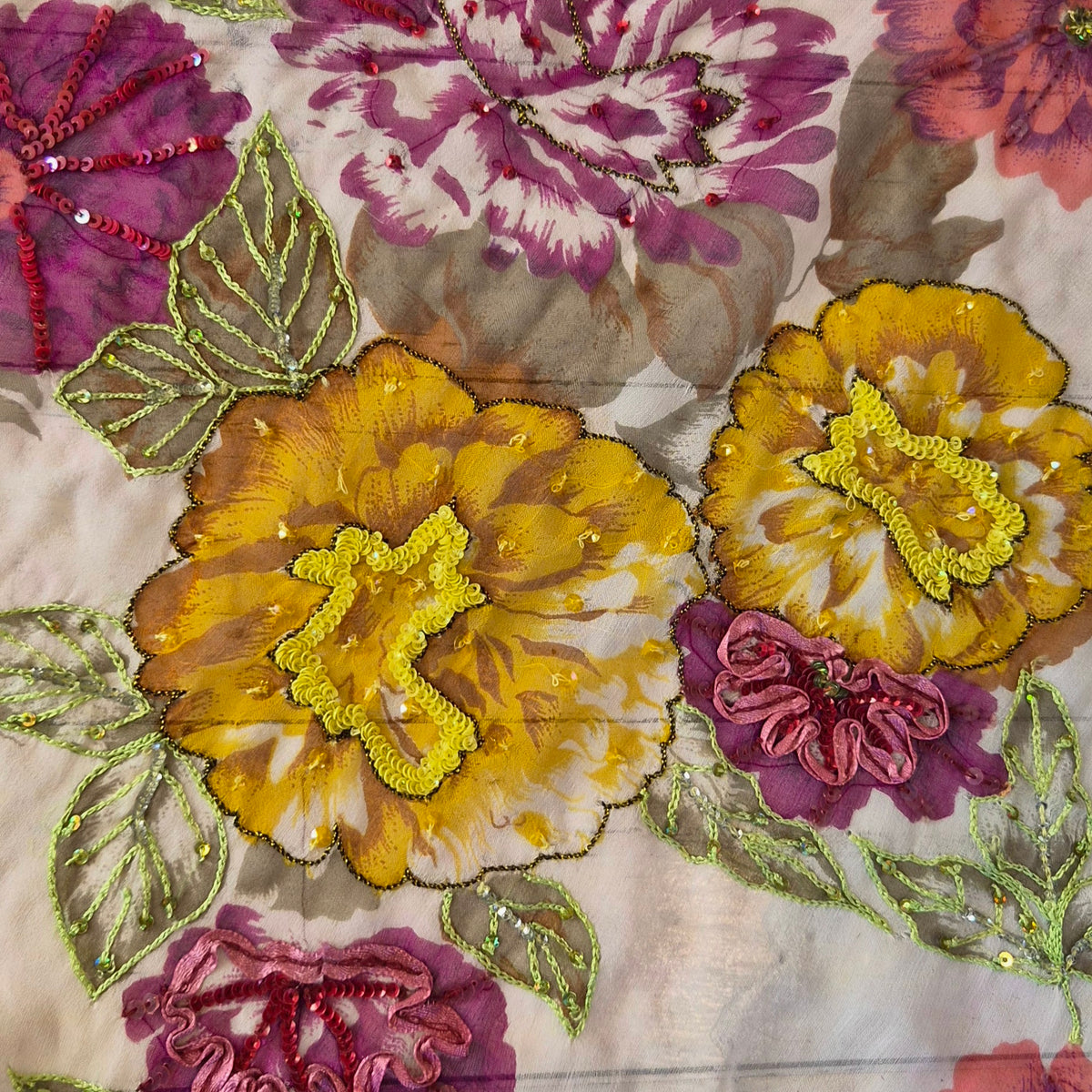 Magic garden silk georgette