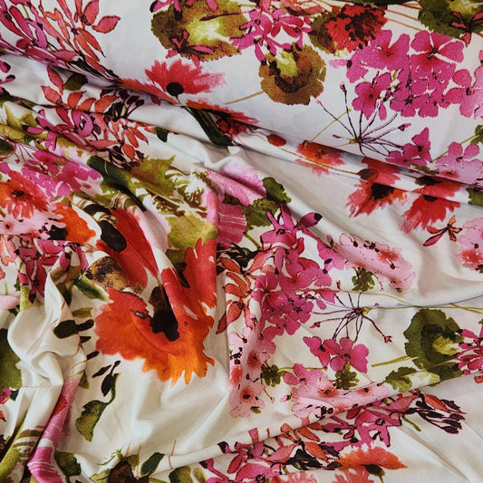 Flowers in watercolour Milan Jersey
